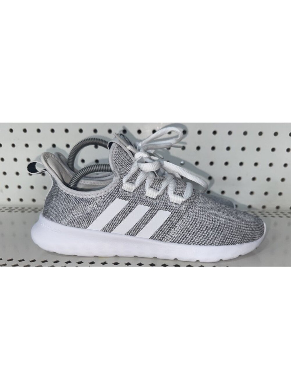 Adidas Cloudfoam Pure 2.0 Womens Athletic Running Shoes Size 7 White Black